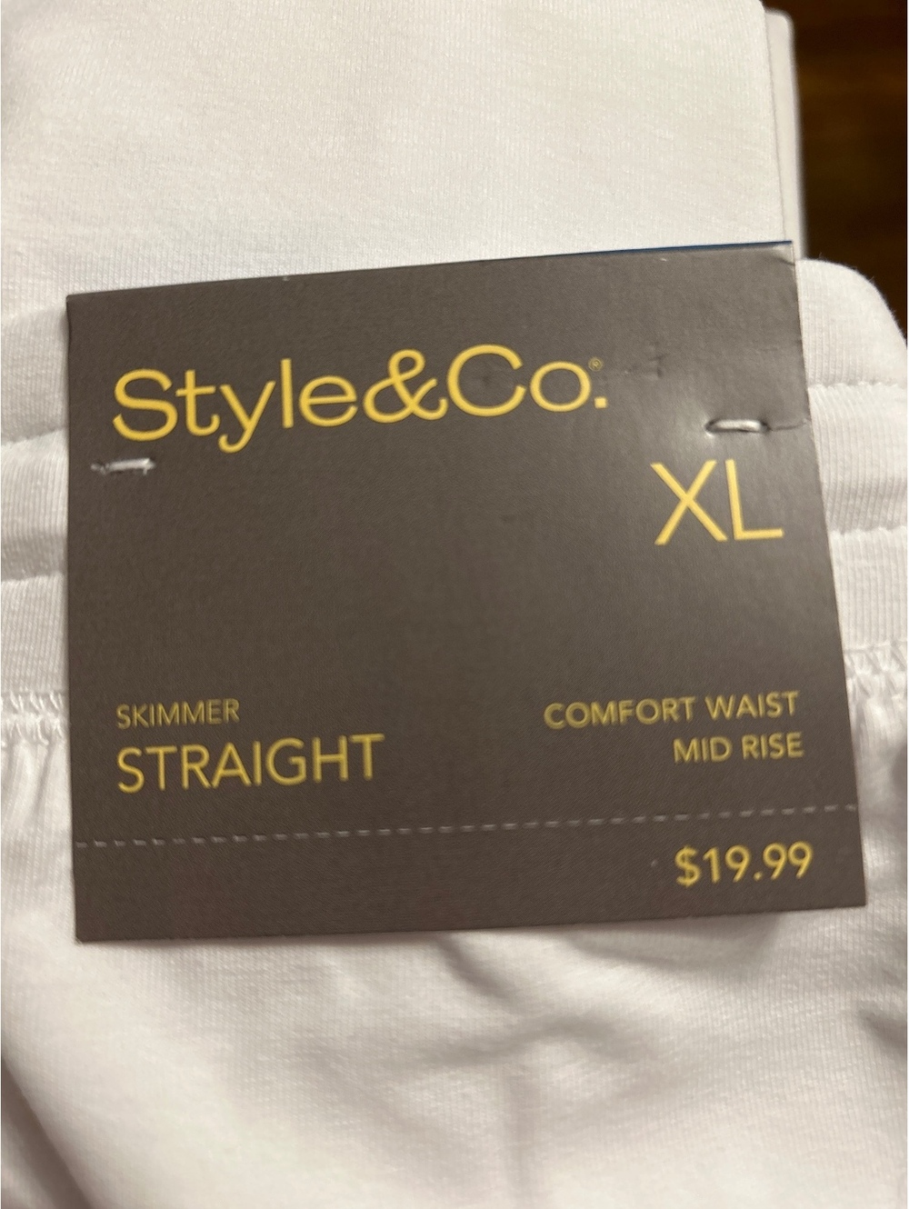 Style&Co. Women's Bright White Skimmer Pants, Size XL - Picture 4 of 9